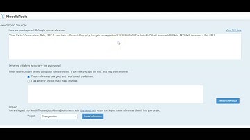 Gale Databases in Noodletools