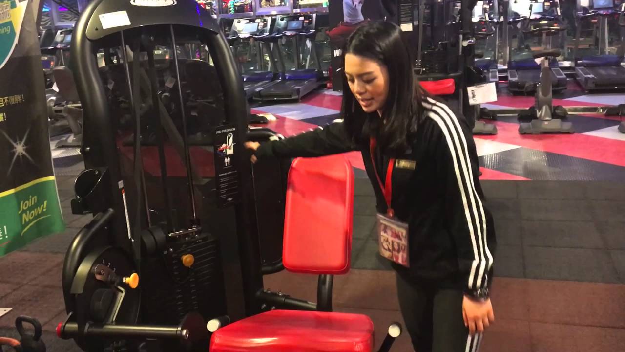 Worldgym個人教練Jessie張昭潔/如何訓練腿部（股四頭肌）-腿部伸展機