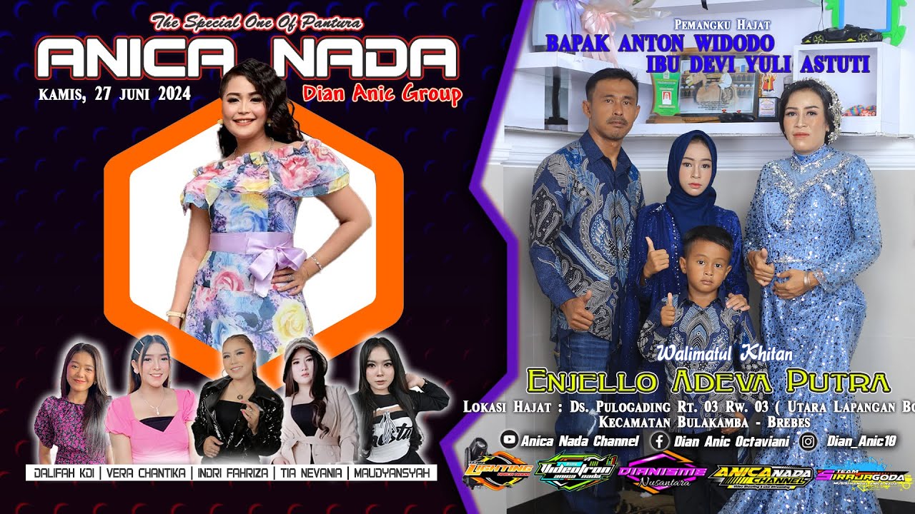 🔴LIVE ANICA NADA ( DIAN ANIC ) | MALAM 27 JUNI  2024 | PULOGADING | BULAKAMBA | BREBES