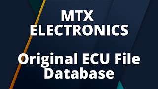 MTX Electronics: Original ECU File Database