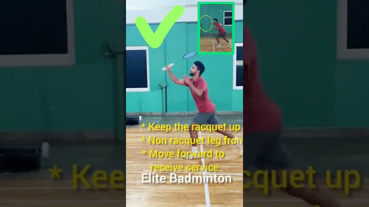 How to return Badminton Low service 🏸 - Part -1
