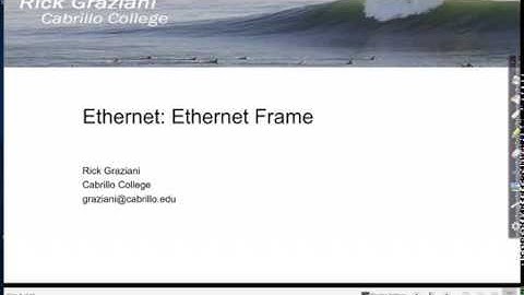 Ethernet: Ethernet Frame