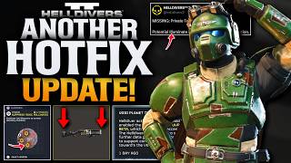 Helldivers 2 New Hotfix! New Missions & More Planets!