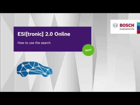 EN | Bosch ESI[tronic] 2.0 Online - How to use the search?