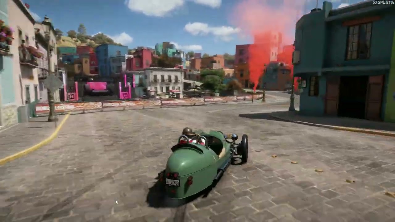 Forza Horizon 5 time trial week 5 with a Morgan 3 wheeler