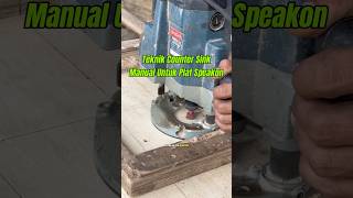Cara Bikin Plat Speakon Rata Dengan Triplek #boxspeaker #woodworking #speakershopping