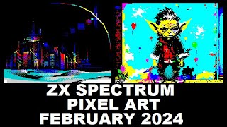 ZX Spectrum: PIXEL ART from FEBRUARY 2024 - YouTube