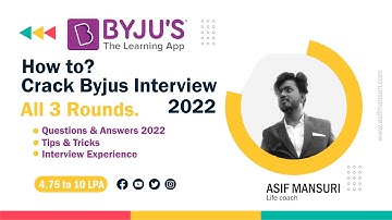 How to crack Byjus interview 2022 | Byjus Interview Questions latest 2022 | Package up to 10LPA