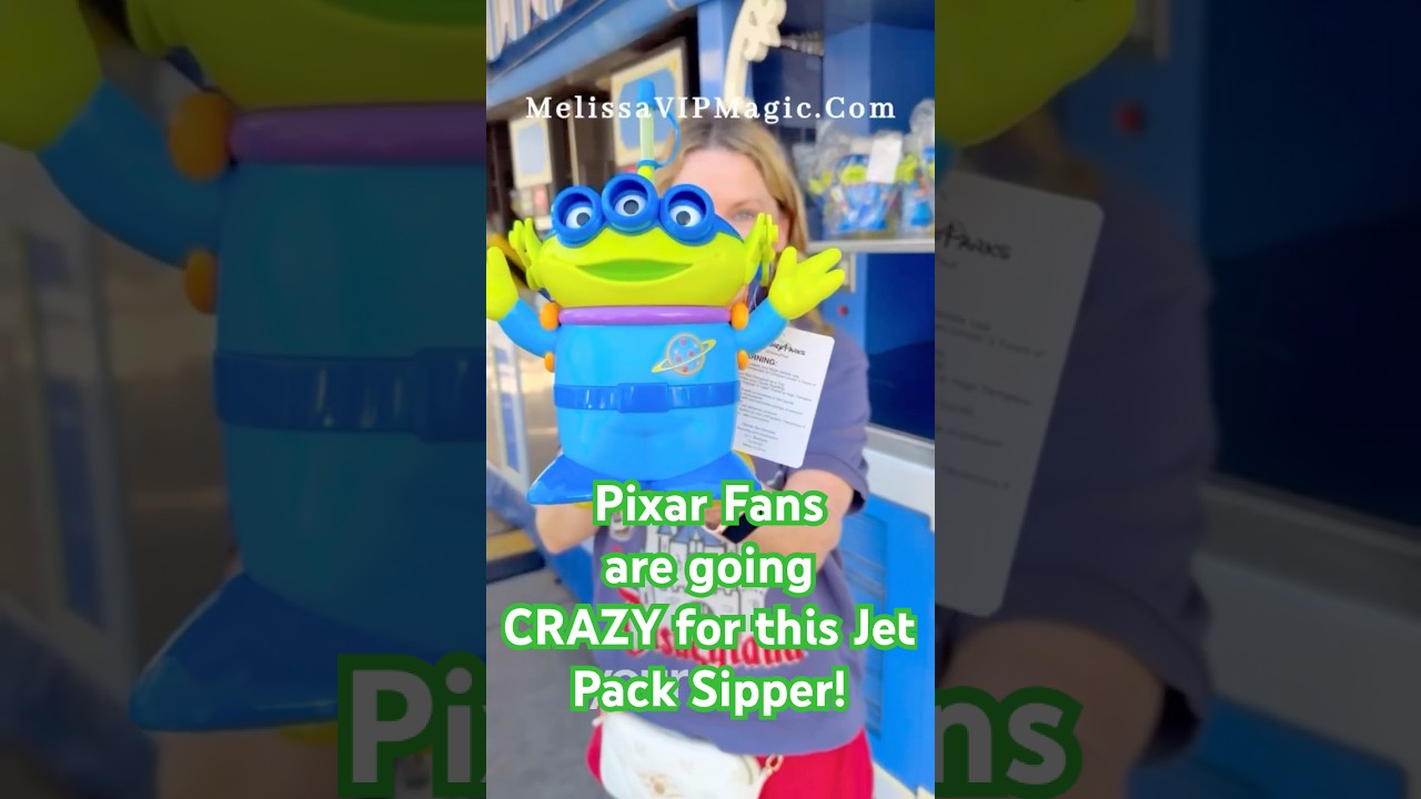 🚀NEW Little Green Men Jet Pack Sipper just Landed at Disneyland! Share with a Friend Now! #pixar