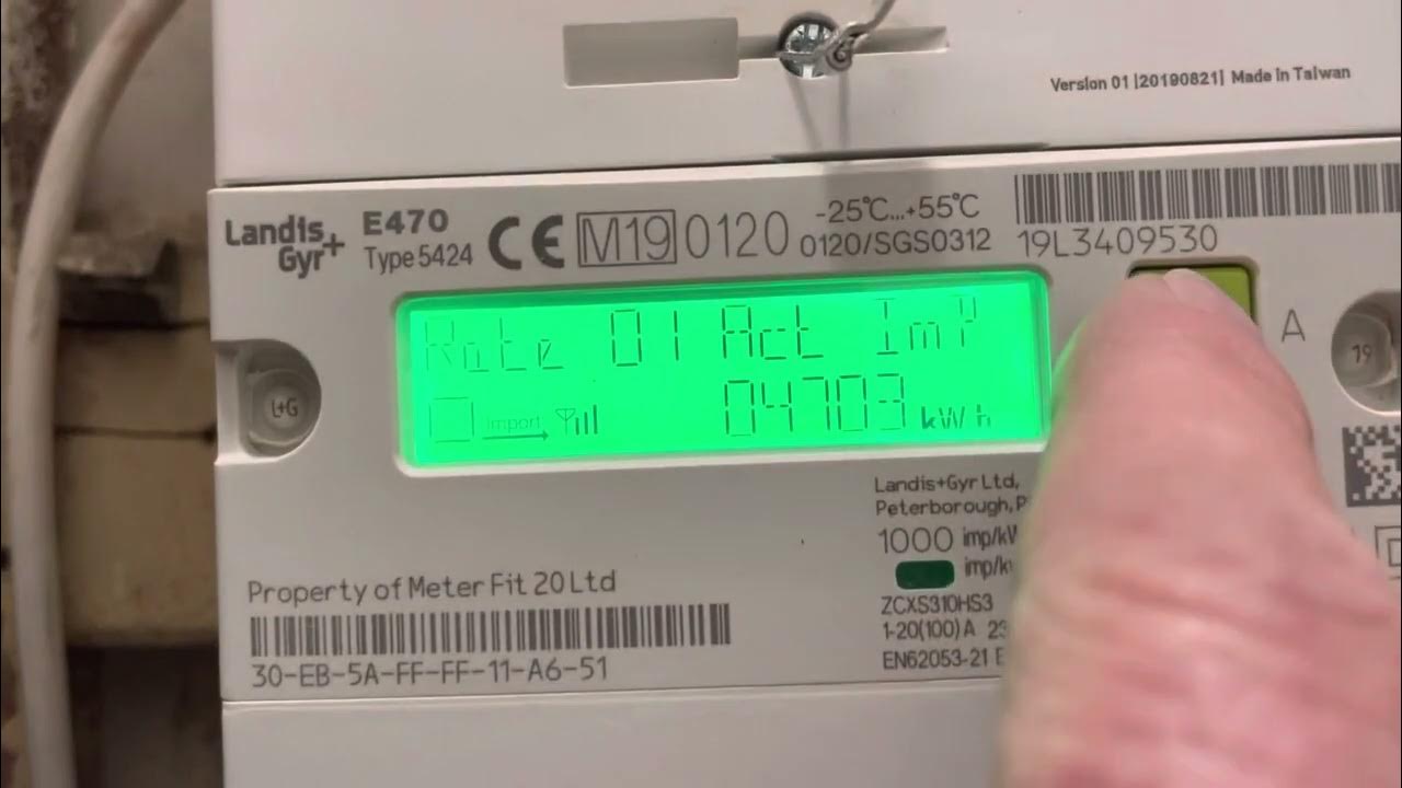 Landis E470 Type 5424 reading YouTube