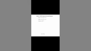 why 0! = 1(The gamma function reason)