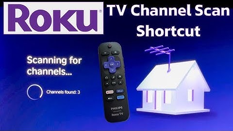 Roku Smart TV - Snelkoppeling voor het scannen van tv-antennekanalen