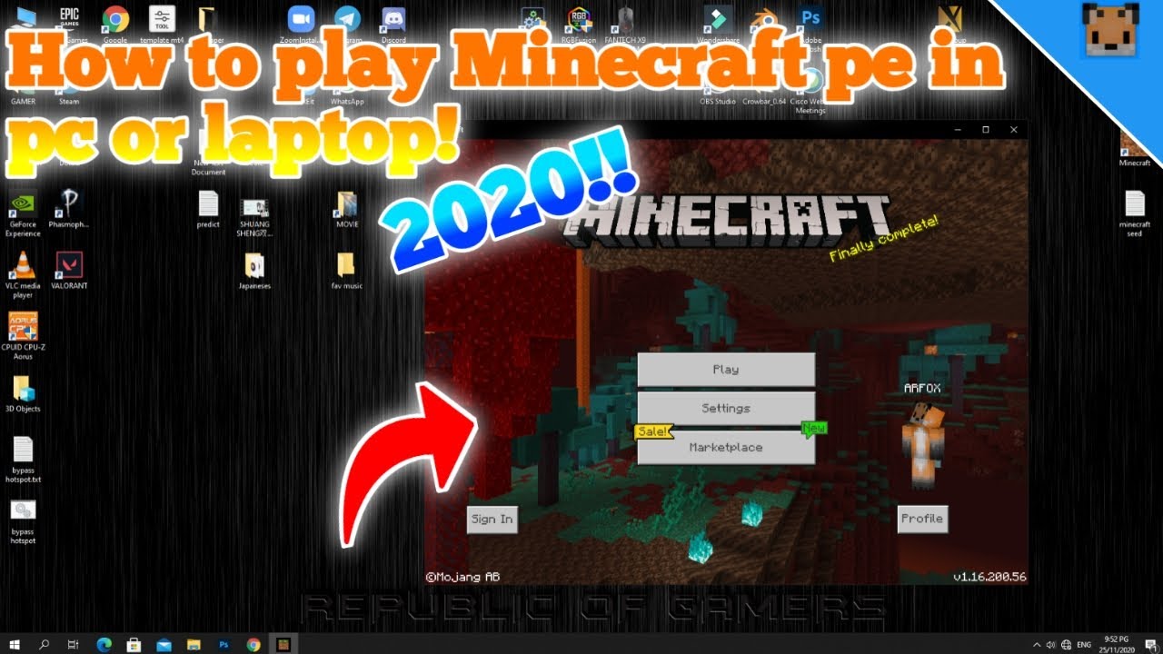 How to play Minecraft APK on PC