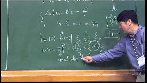 Mini Course - Regularity theory of elliptic equations - Lihe Wang - Class 2