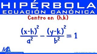 Standard Equation of the Hyperbola | Center at (h,k)