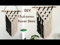 DIY | Makrome Duvar Süsü / Macrame Wall Hanging / Home Decor / Boho / Easy Macrame Wall Hanging