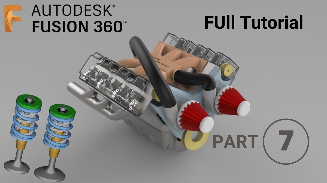 V6 car Engine Part8 ( Design of Valve and Spring ) - YouTube