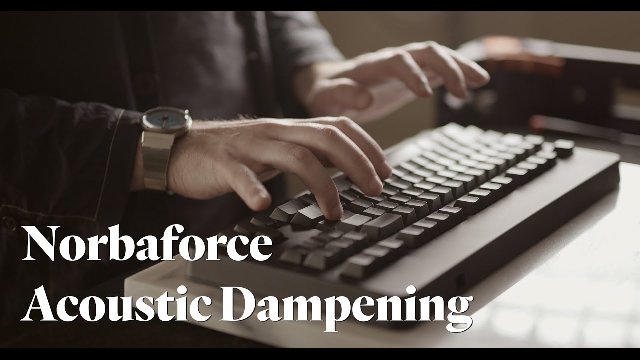 Norbaforce felt acoustic dampener typing test
