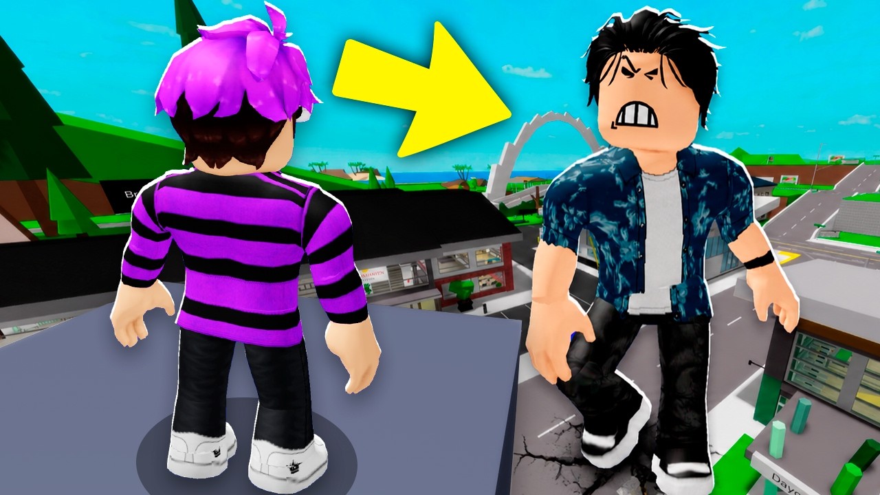 ACHEI UMA PESSOA GIGANTE NO BROOKHAVEN RP..