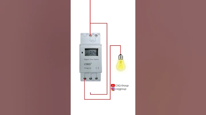 CSQ Digital Timer Connection | Programmable Digital Time Switch
