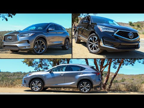 2019-acura-rdx-vs.-infiniti-qx50-vs.-lexus-nx-300-f-sport:-entry-level-luxury-suv-shoot-out!