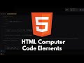 HTML Tutorial #48 - HTML Computer Code Elements | HTML code, kbd, samp, var, pre tags