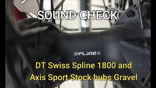 SOUND CHECK DT Swiss Spline 1800 and Axis Sport Stock Hubs for Gravel