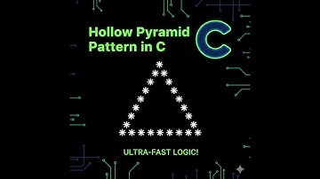 Hollow Pyramid Pattern in C | Star Pyramid Program | Logic + Output | Pattern Series 5