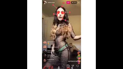 MALU TREVEJO TWERKS LIVE ON INSTAGRAM WITH SEE THROUGH DRESS