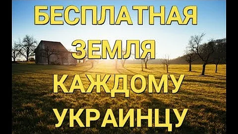 Каждый украинец может получить бесплатную землю. Инструкция.