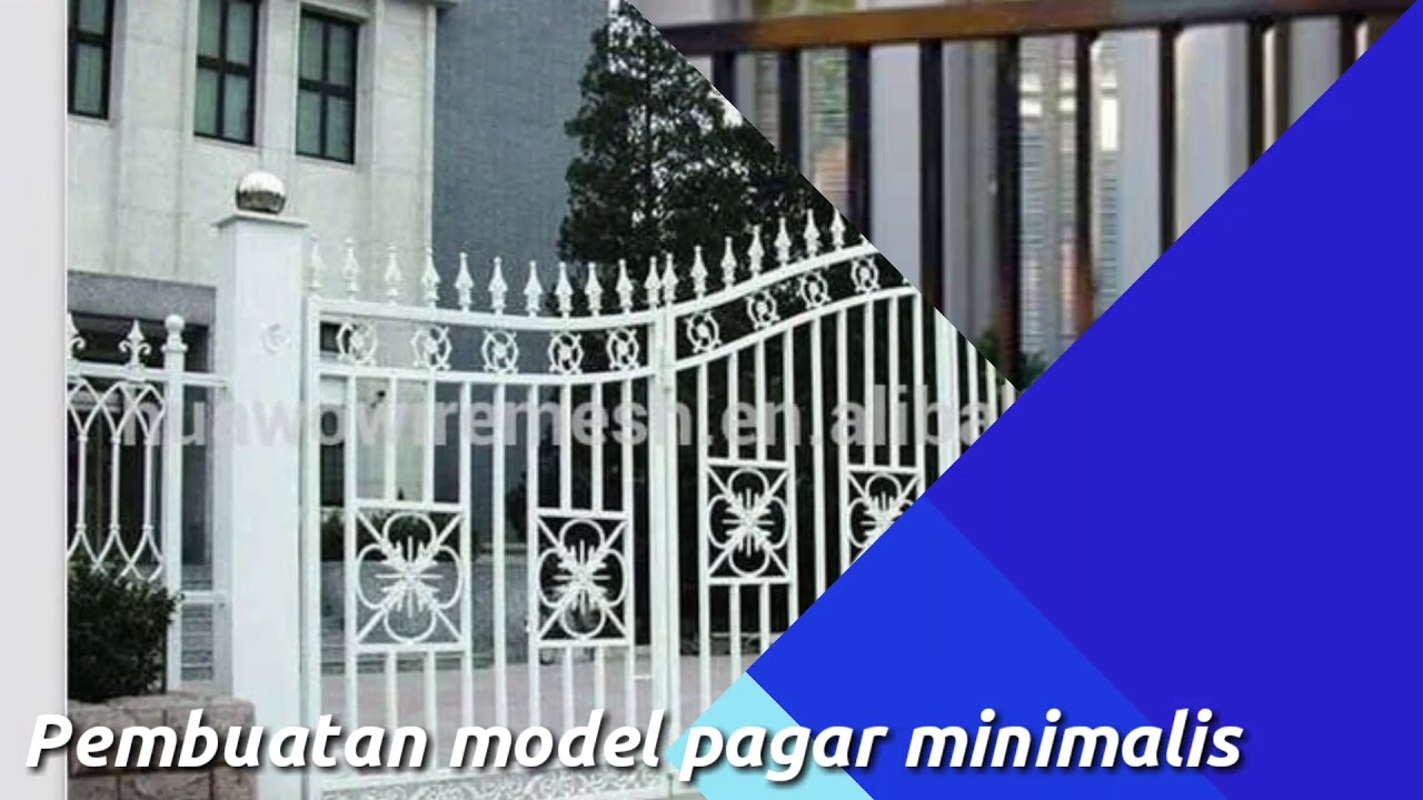 Model pagar  minimalis  yang sangat sederhana YouTube