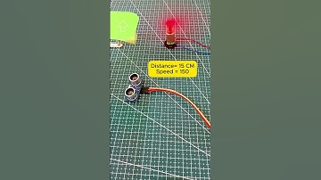 Mesafe Sensörü ile DC Motor Hız Kontrolü  Kolay Proje