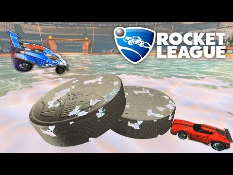 ROCKET LEAGUE ICE HOCKEY WITH TWO PUCKS MOD!