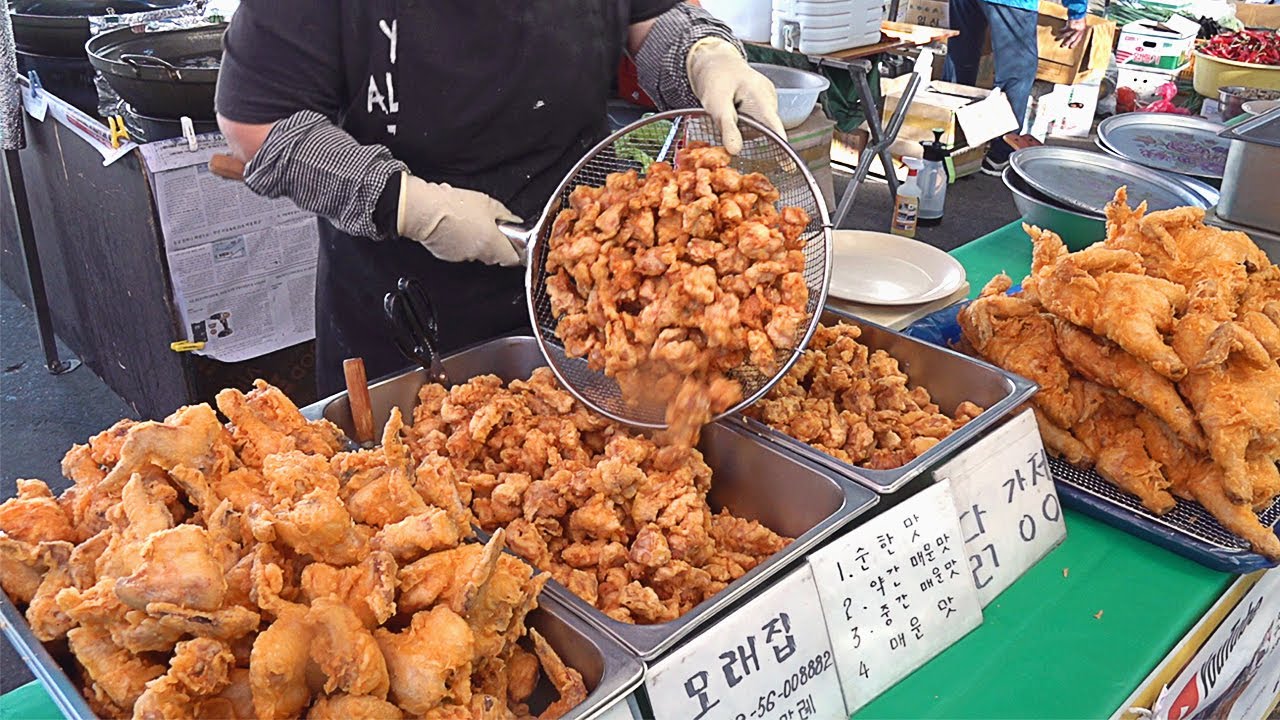 닭강정 This Popular Chicken Shop Sells over 100kg per Day! Spicy Korean Fried Chicken (DakGangJung)