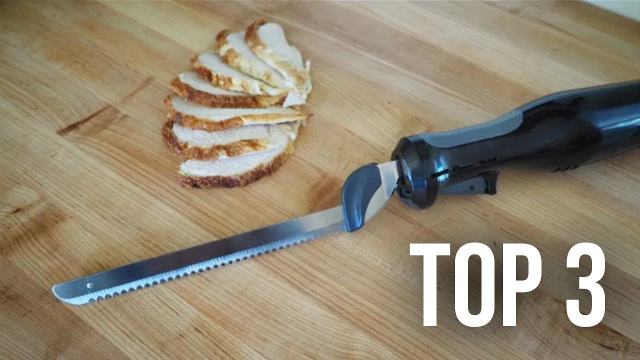 Couteau à pain électrique, couteau à viande congelé électrique avec moteur  puissant de 110 W, lame