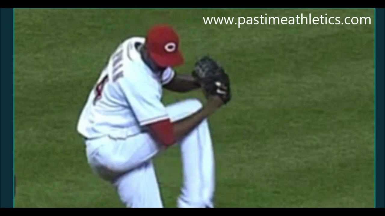Aroldis Chapman Fastball Slow Motion Pitching Mechanics Cincinnati