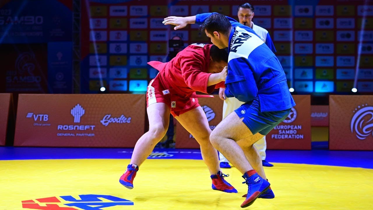 KULIGIN Denis vs BARSEGHYAN Davit. Cadets male +88 kg. European SAMBO Championships 2023