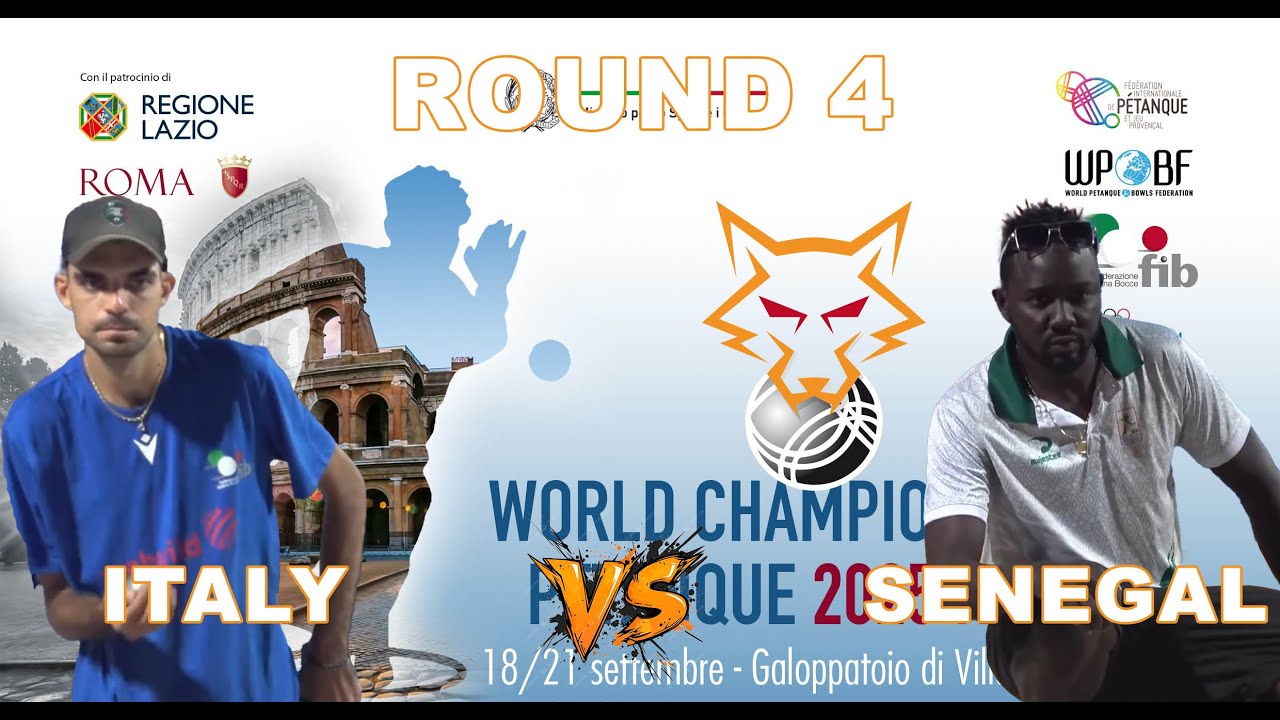 World Championships Petanque 2025 – Duello Rizzi vs N’Diaye nel singolare maschile di Roma #petanque