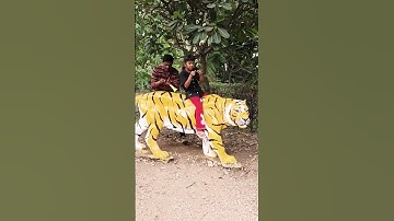 Thumbnail of tiger 🐯 horn 📢 prank 🤣#shorts