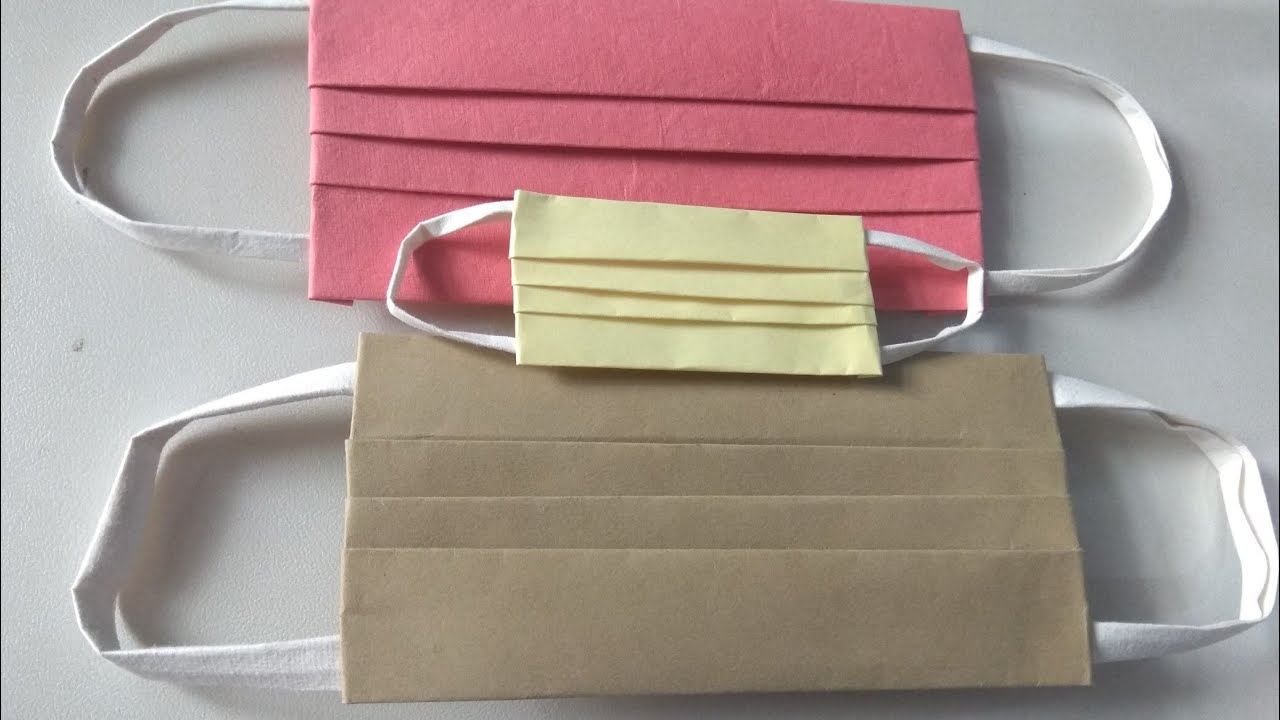 Easy Paper Mask | DIY | origami Paper Mask | Paper craft | paper folding project | Anusha ani