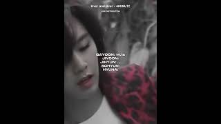 Over and Over - 4MINUTE (Line Distribution)