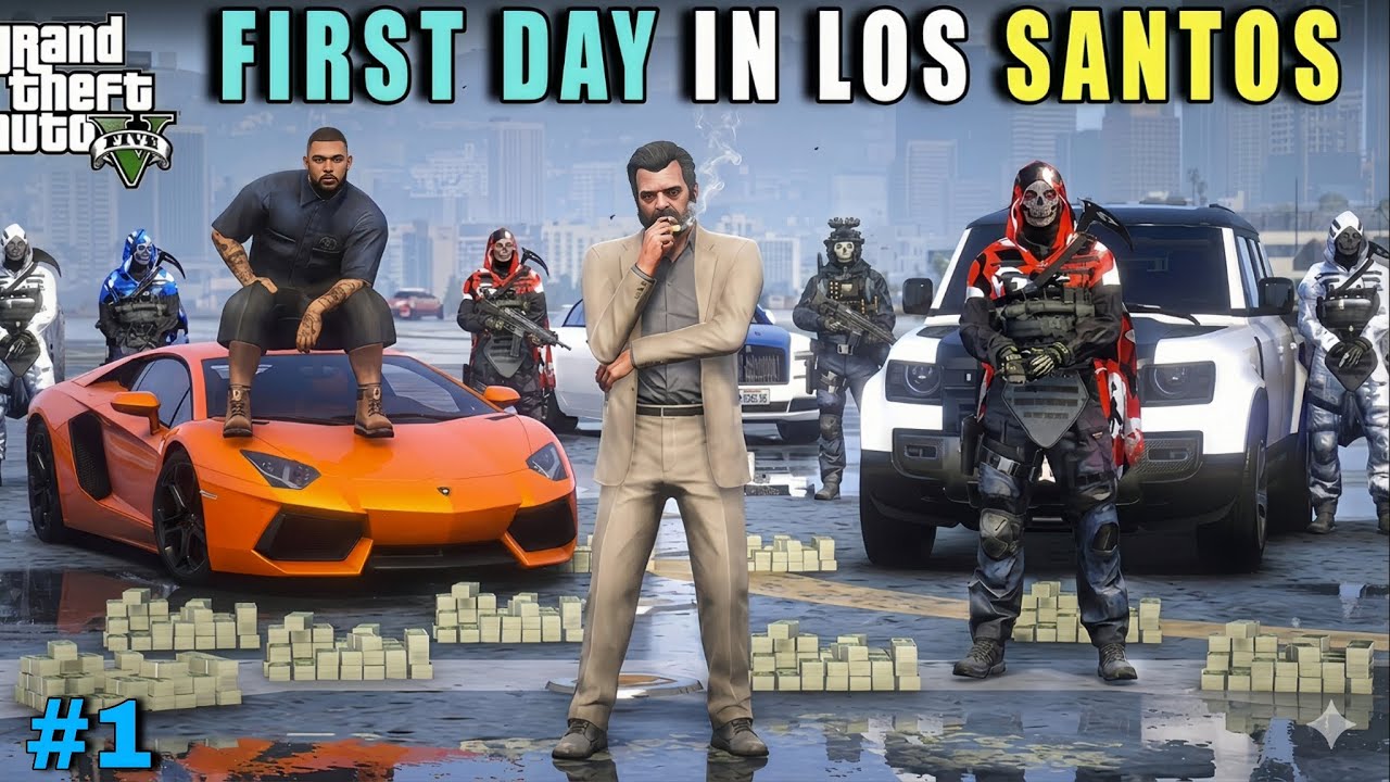 MICHAEL FIRST DAY IN LOS SANTOS | GTA 5 GAMEPLAY | #1 - YouTube
