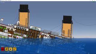 sinking simulator sinking RMS Titanic (interior)