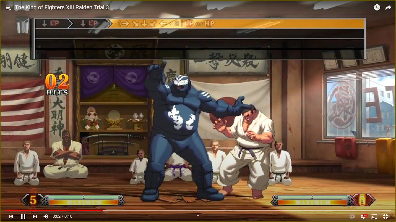 Kof 13 Raiden The King of Fighters XIII Raiden Trial 3 - YouTube