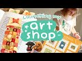 Opening my art business ✿ Preparing for launch day and setting up my Shopify storefront | ep.1