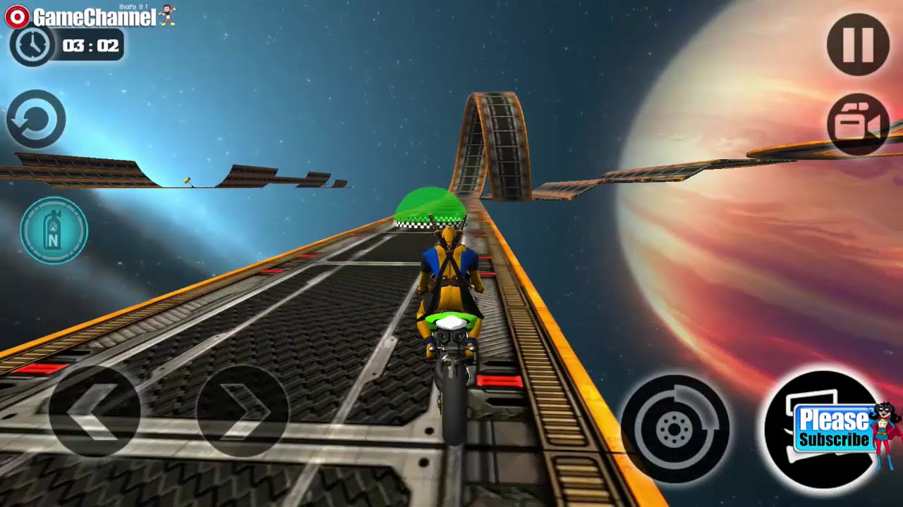 Moto Bike Stunt Racer Impossible Track Rider / Driving Motorbike / Android Gameplay Video #4