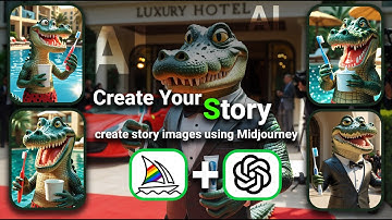 🧠 Creating AI Story Images with ChatGPT Prompts in Midjourney 🐊 | AIGeneratorsky Tutorial 🚀