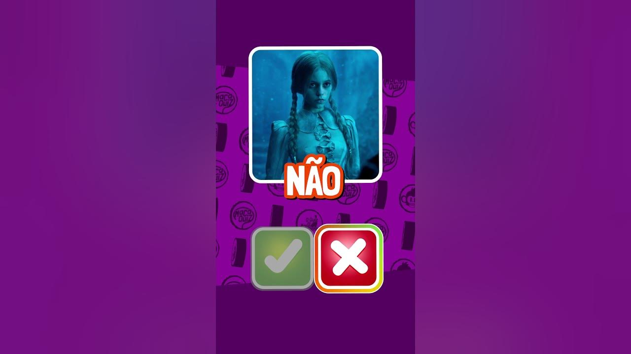 ✔️❌SIM OU NÃO? WANDINHA DESAFIO DE PERGUNTAS QUIZ #quiz