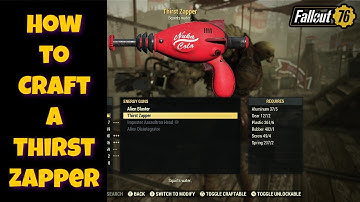 Fallout 76 How to Craft a Thirst Zapper