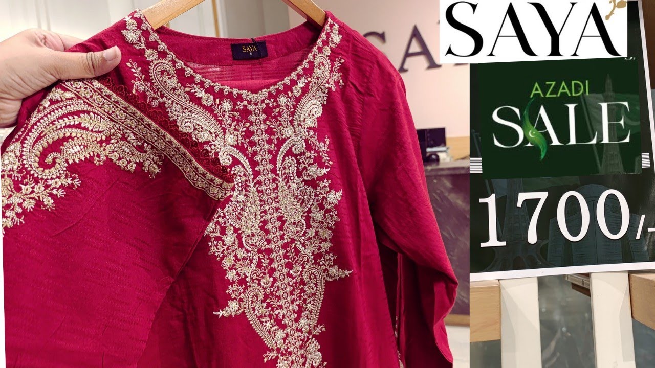 SAYA 50% OFF Sale 😱 Rs.1700 Only 😱Huge Discount 😱 saya summer sale 2025📣♥️